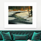 Un petit coin caché by Yvon Lemieux on GIANT ART - green landscape artistes du québec