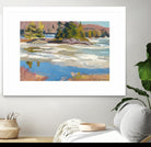 Little Running River by Ron Simpkins on GIANT ART - green landscape canadiens