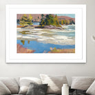 Little Running River by Ron Simpkins on GIANT ART - green landscape canadiens