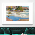 Little Running River by Ron Simpkins on GIANT ART - green landscape canadiens