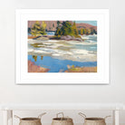 Little Running River by Ron Simpkins on GIANT ART - green landscape canadien