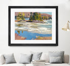 Little Running River by Ron Simpkins on GIANT ART - green landscape canadien