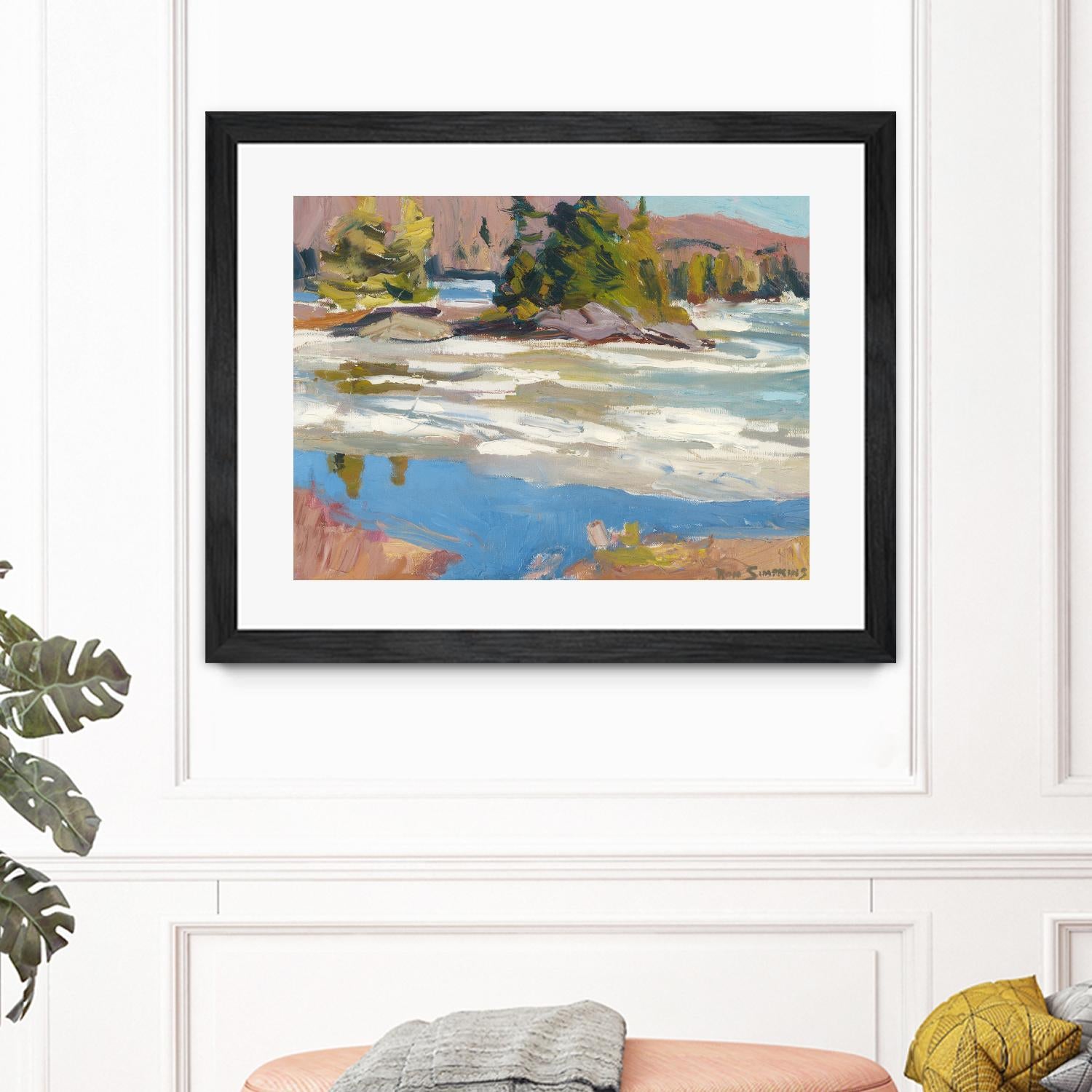 Little Running River by Ron Simpkins on GIANT ART - green landscape canadien