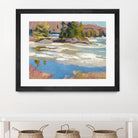 Little Running River by Ron Simpkins on GIANT ART - green landscape canadien