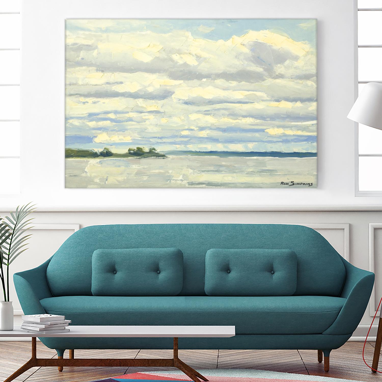 Never Ending Skies by Ron Simpkins on GIANT ART - grey landscape