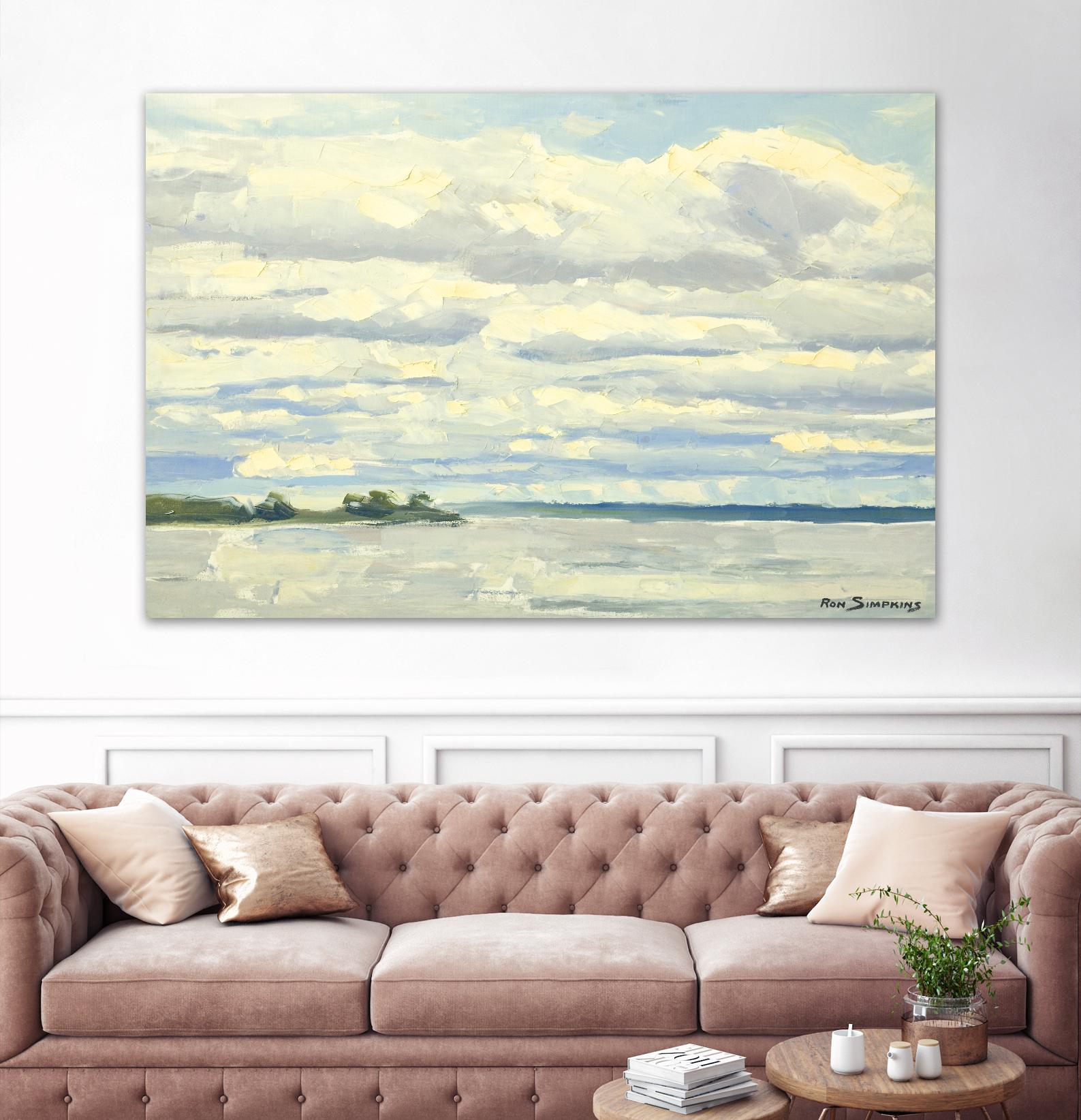Never Ending Skies by Ron Simpkins on GIANT ART - grey landscape