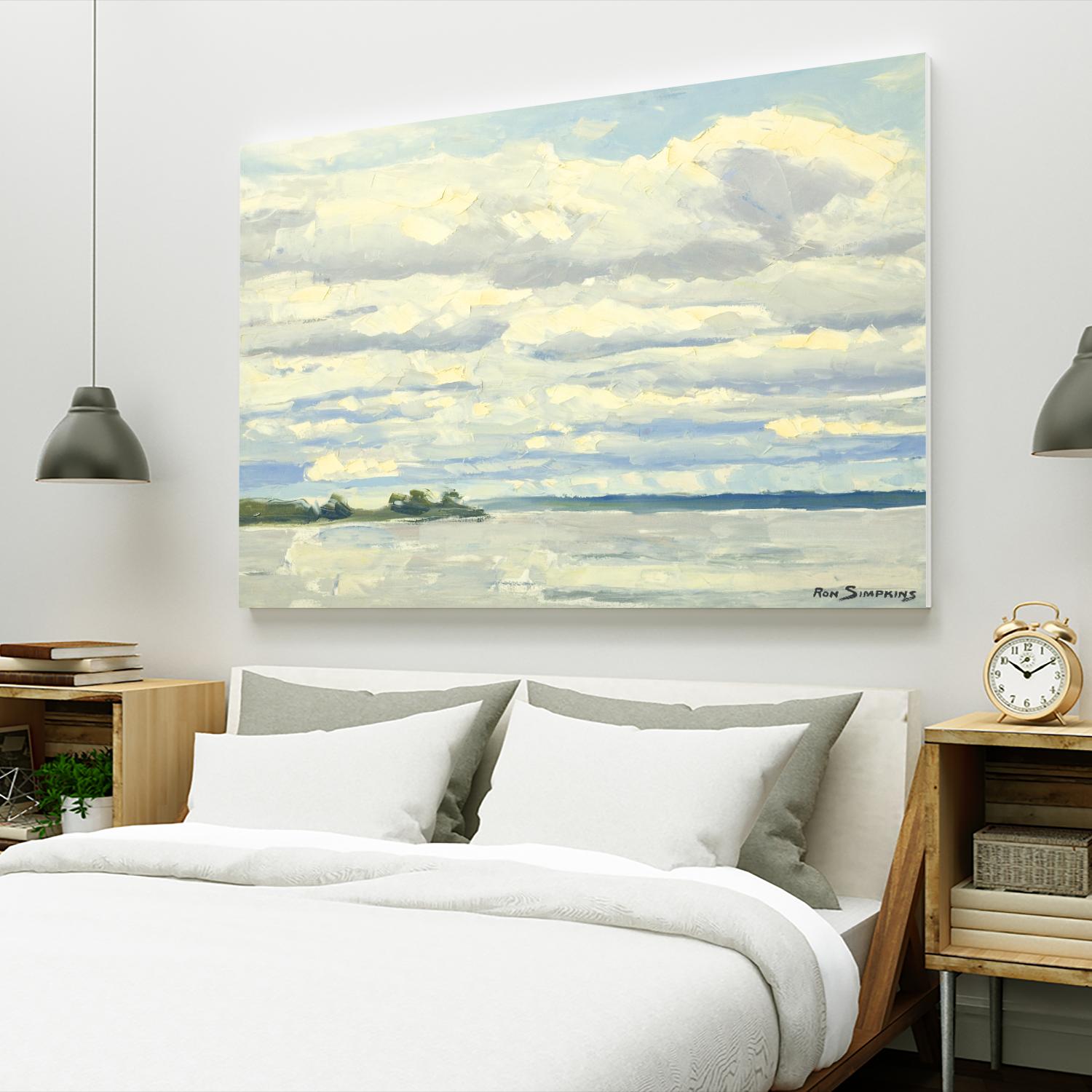 Never Ending Skies by Ron Simpkins on GIANT ART - grey landscape