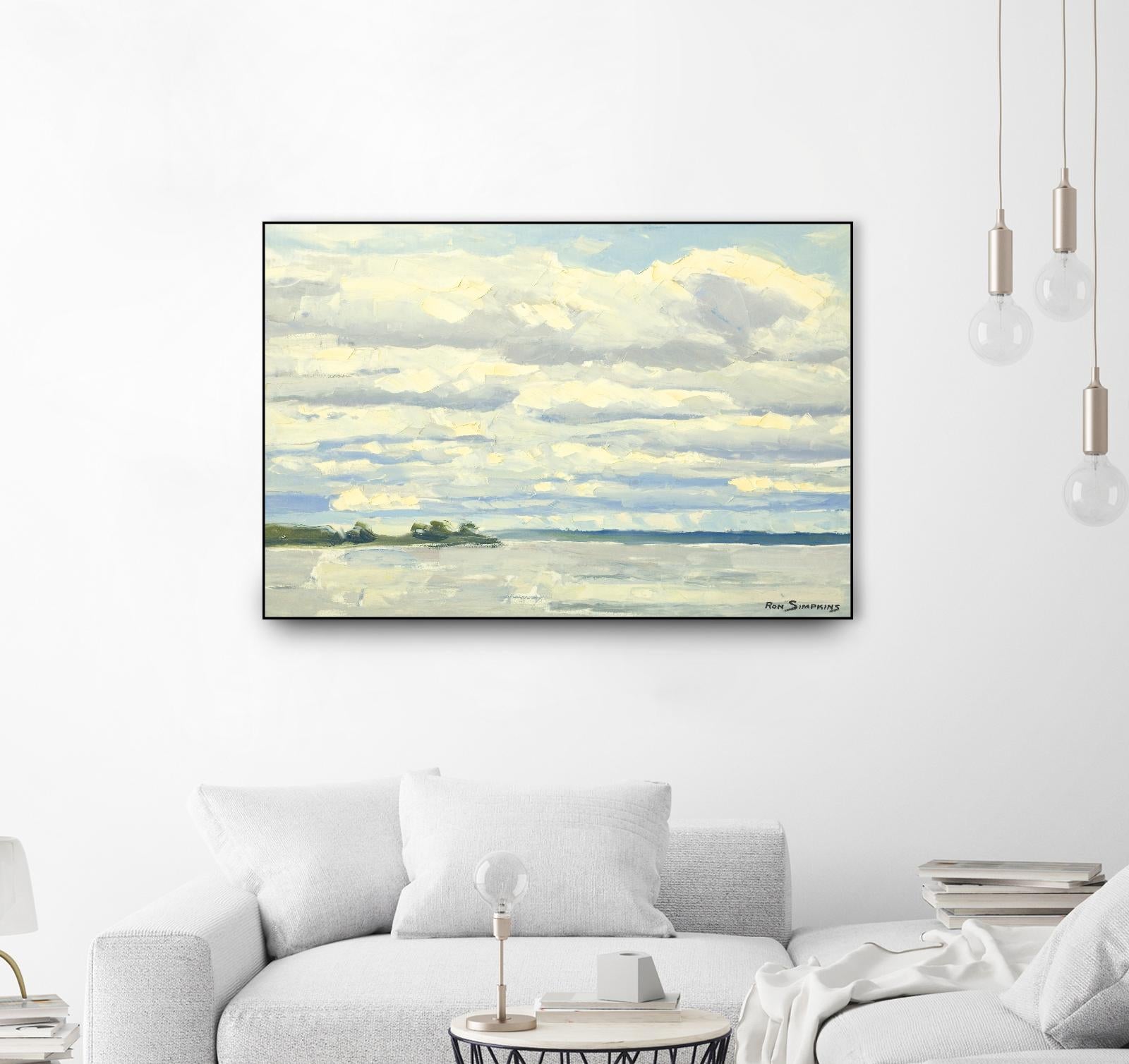 Never Ending Skies by Ron Simpkins on GIANT ART - grey landscape