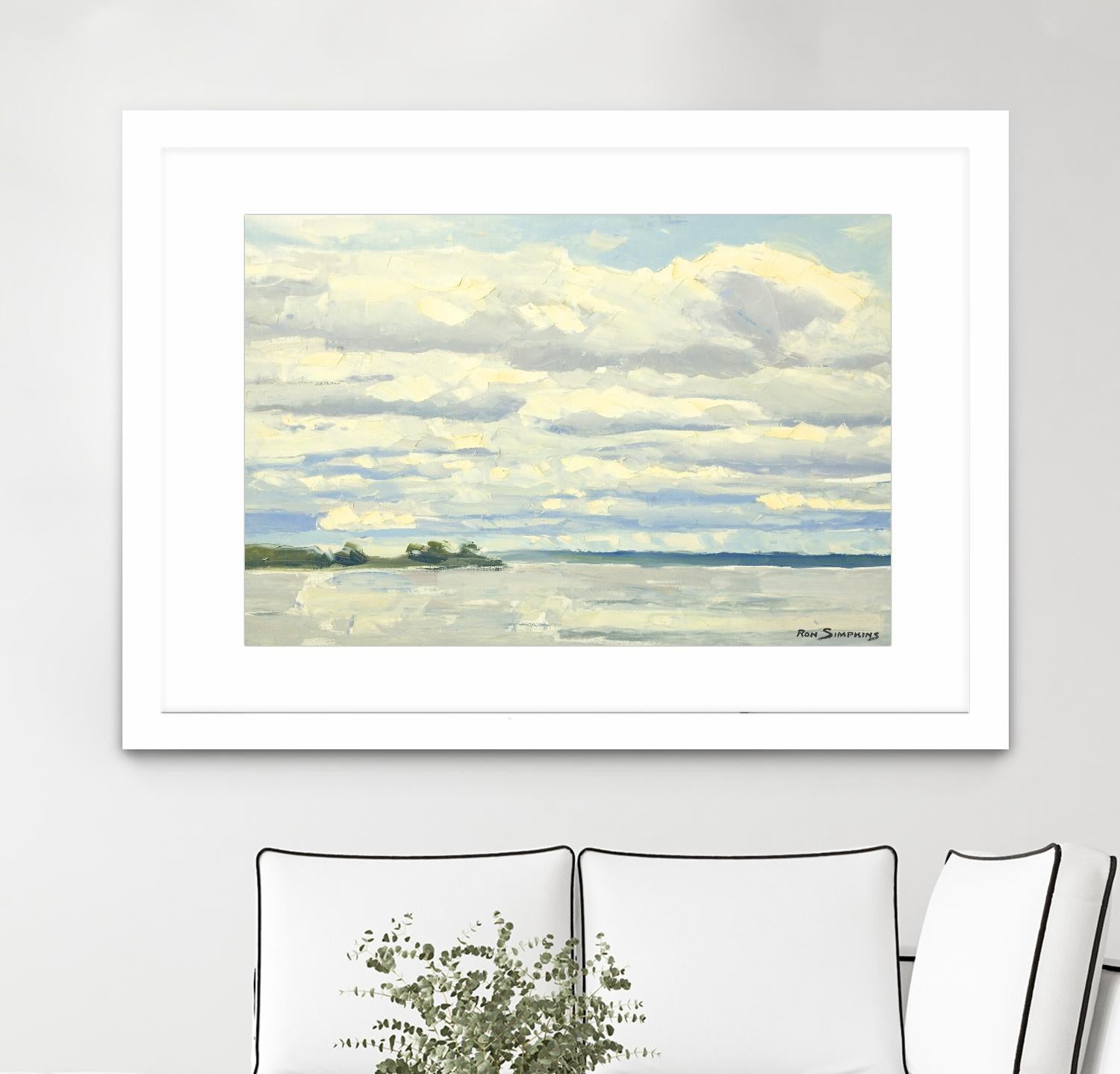 Never Ending Skies by Ron Simpkins on GIANT ART - white landscape canadien