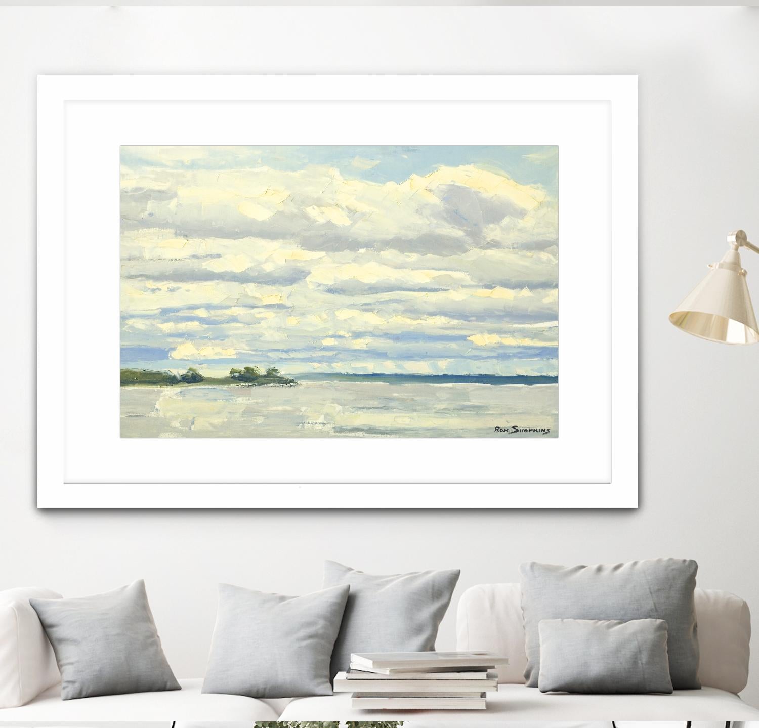 Never Ending Skies by Ron Simpkins on GIANT ART - white landscape canadien