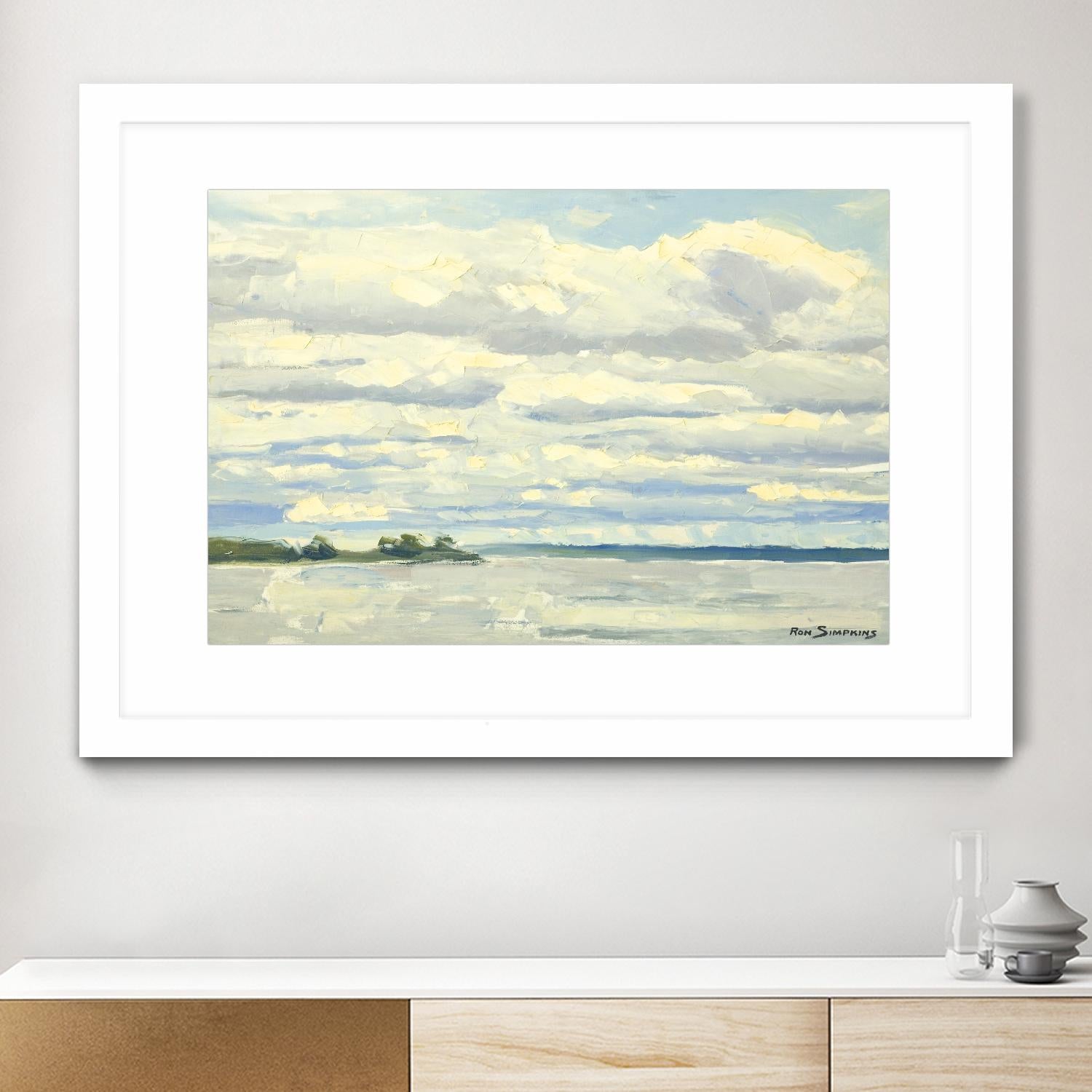 Never Ending Skies by Ron Simpkins on GIANT ART - white landscape canadien