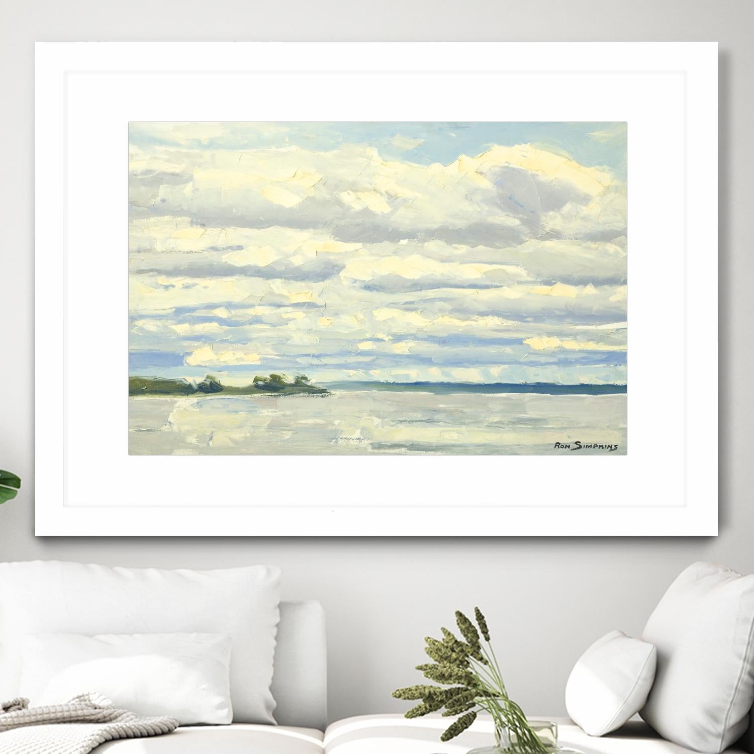 Never Ending Skies by Ron Simpkins on GIANT ART - white landscape canadien