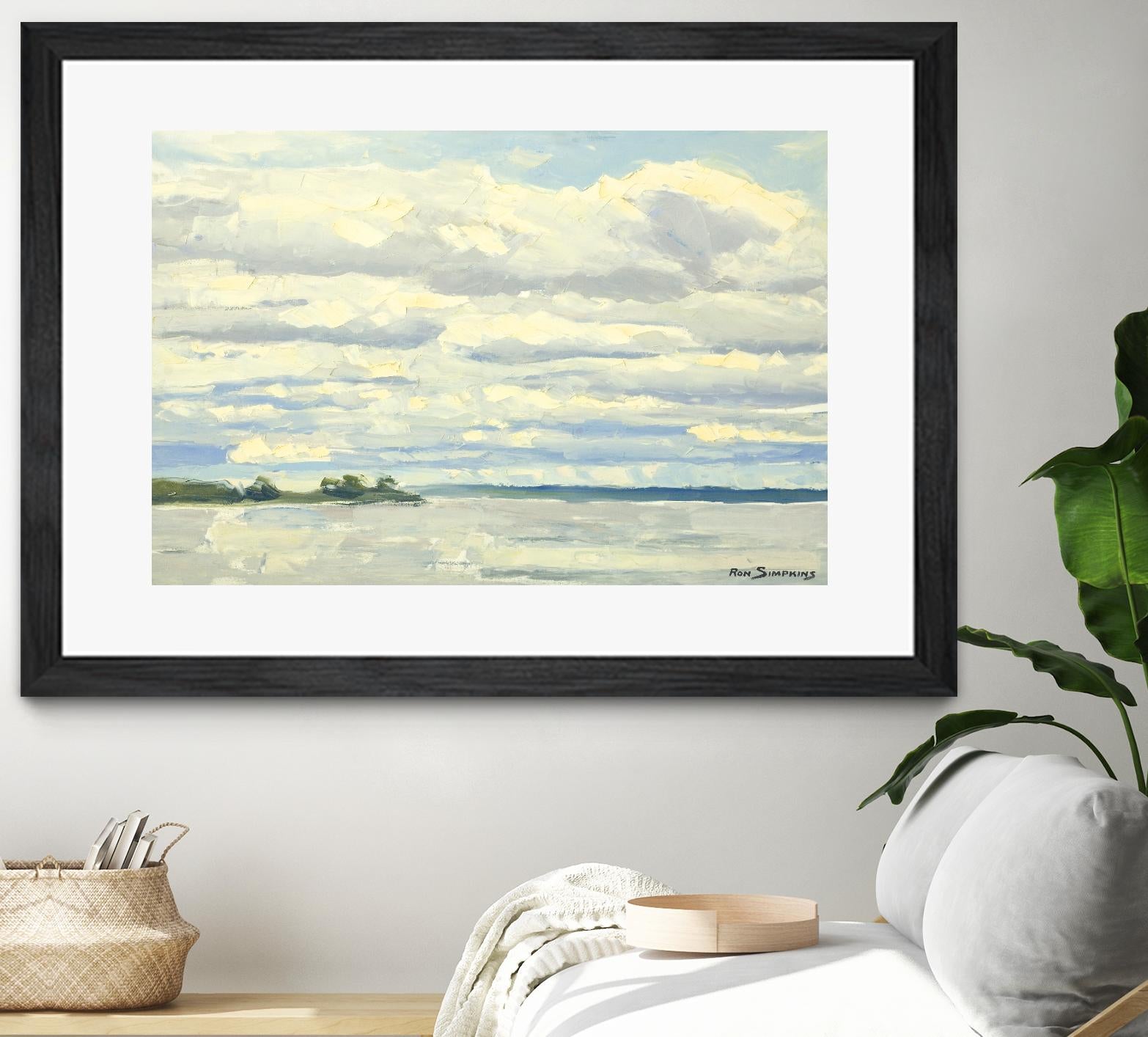 Never Ending Skies by Ron Simpkins on GIANT ART - white landscape canadien