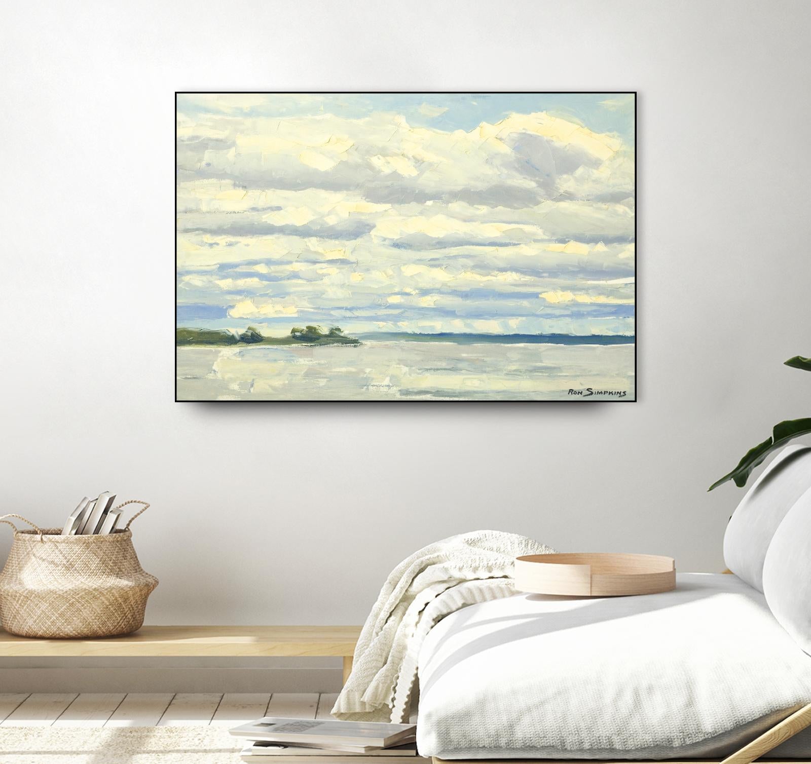 Never Ending Skies by Ron Simpkins on GIANT ART - grey landscape