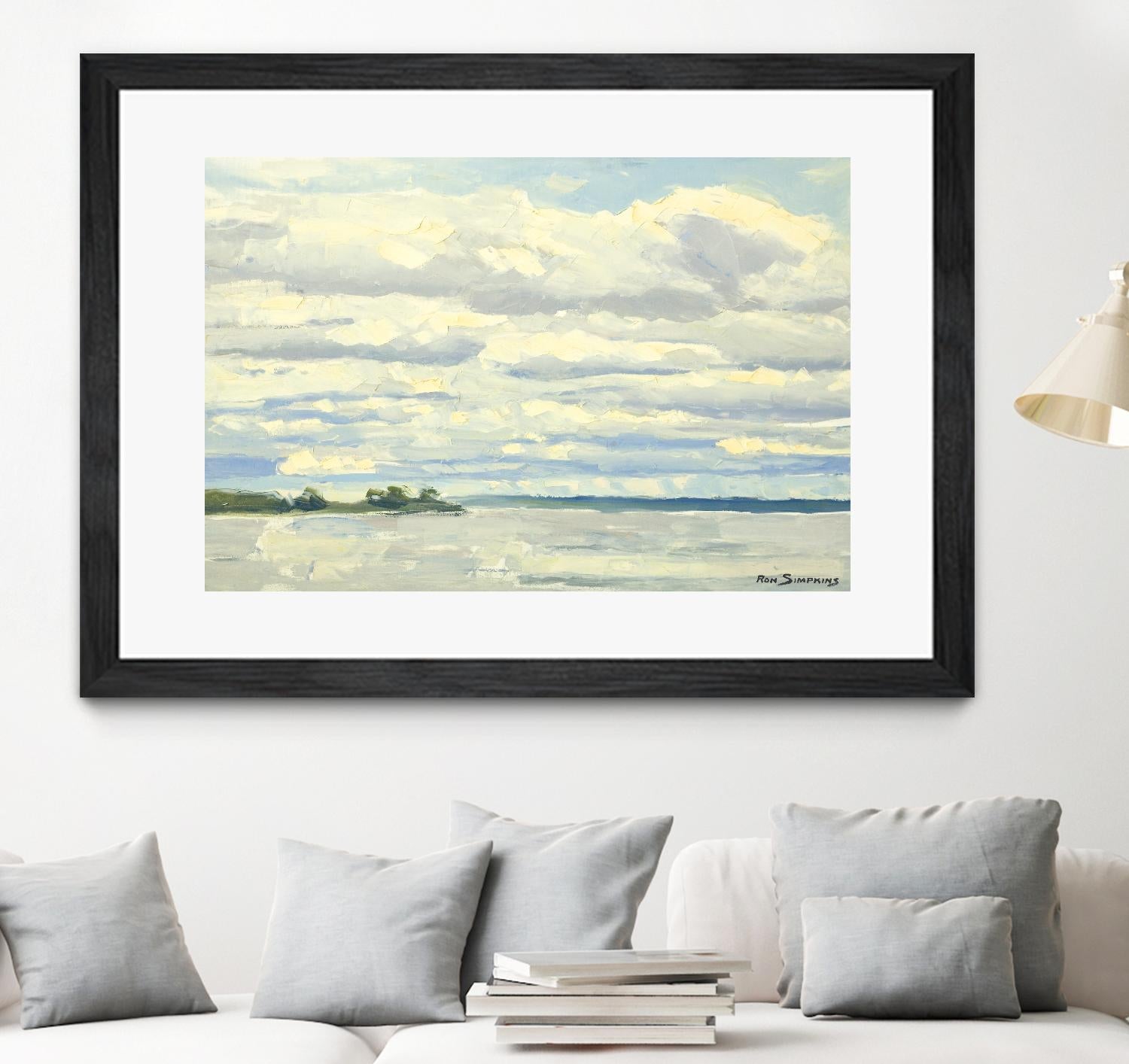 Never Ending Skies by Ron Simpkins on GIANT ART - white landscape canadien