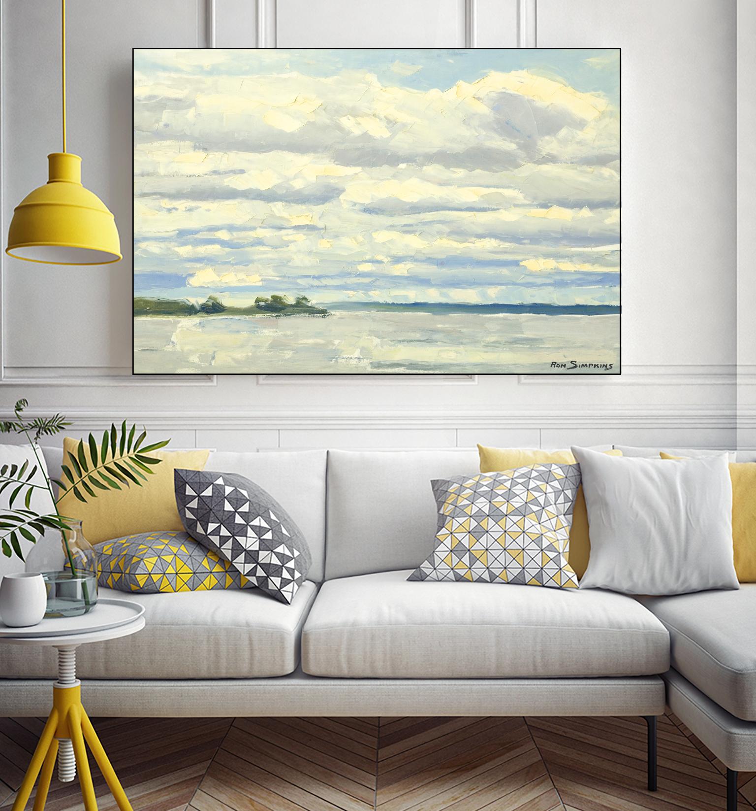 Never Ending Skies by Ron Simpkins on GIANT ART - grey landscape