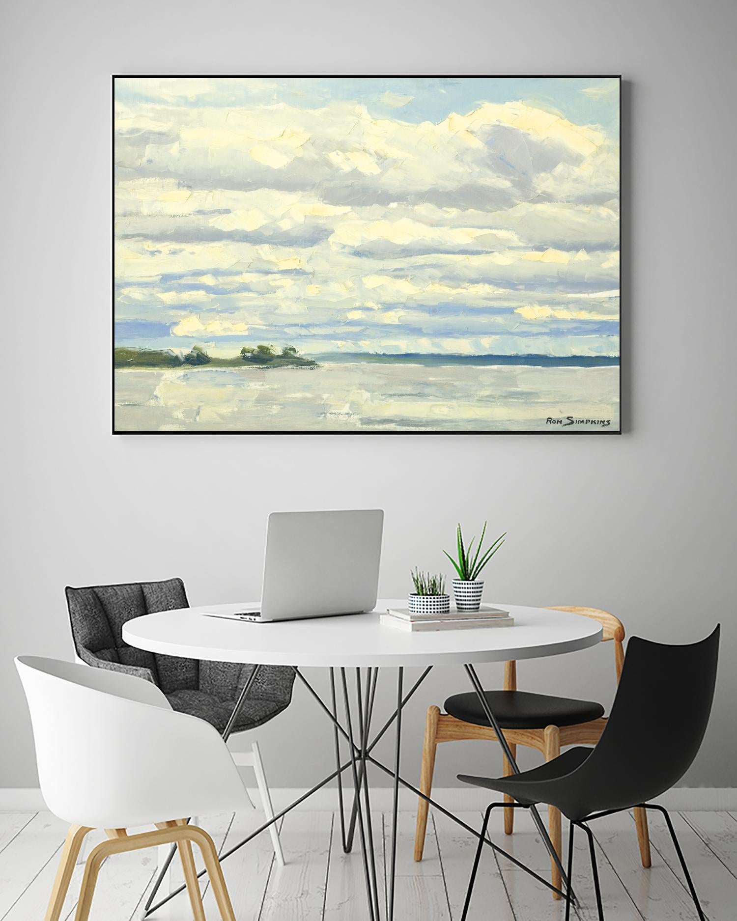 Never Ending Skies by Ron Simpkins on GIANT ART - grey landscape