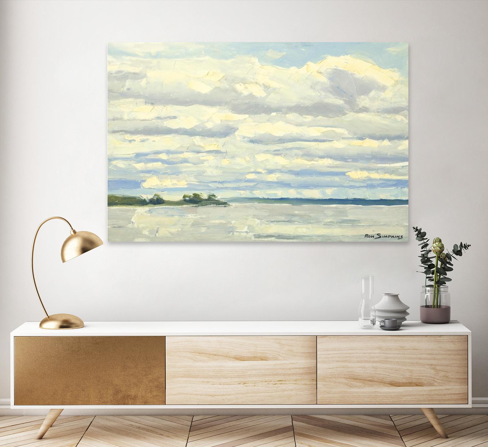 Never Ending Skies by Ron Simpkins on GIANT ART - white landscape canadien