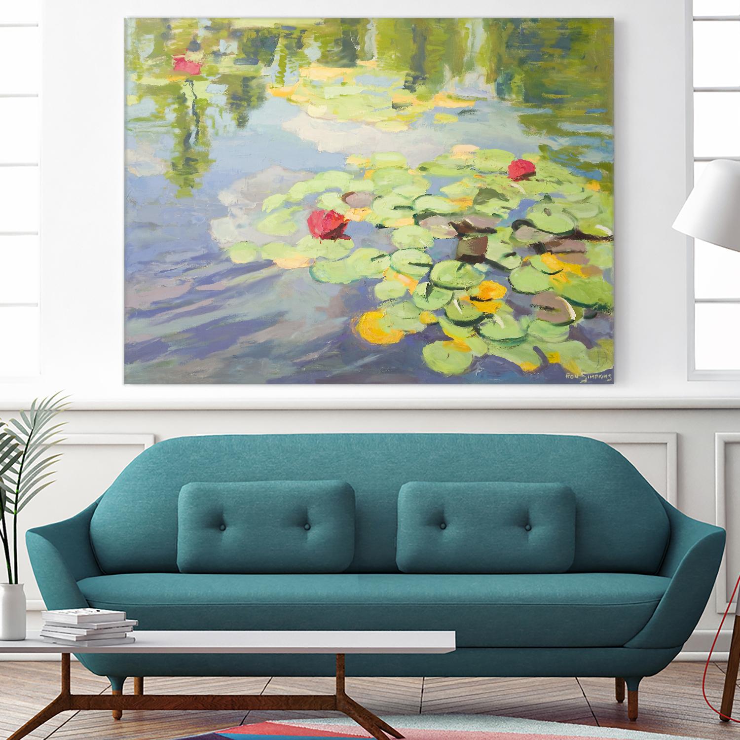 No Cloudy Days by Ron Simpkins on GIANT ART - blue sea scene