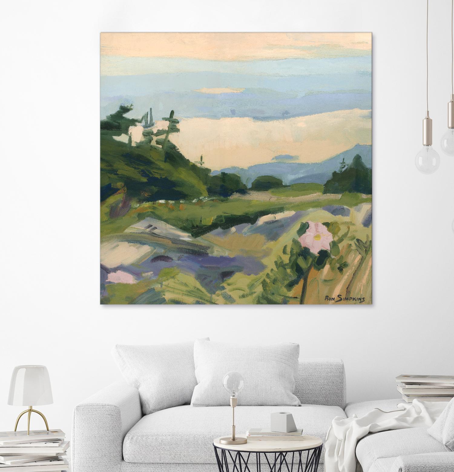 Top of the World by Ron Simpkins on GIANT ART - grey landscape