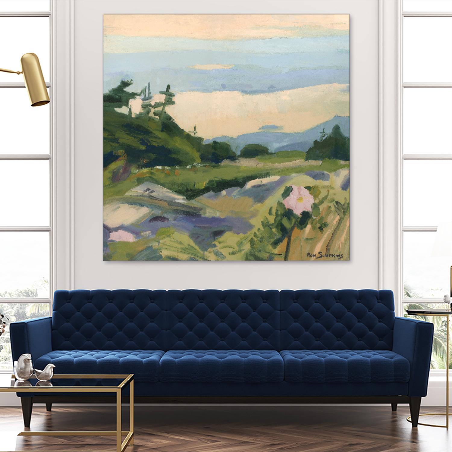 Top of the World by Ron Simpkins on GIANT ART - grey landscape