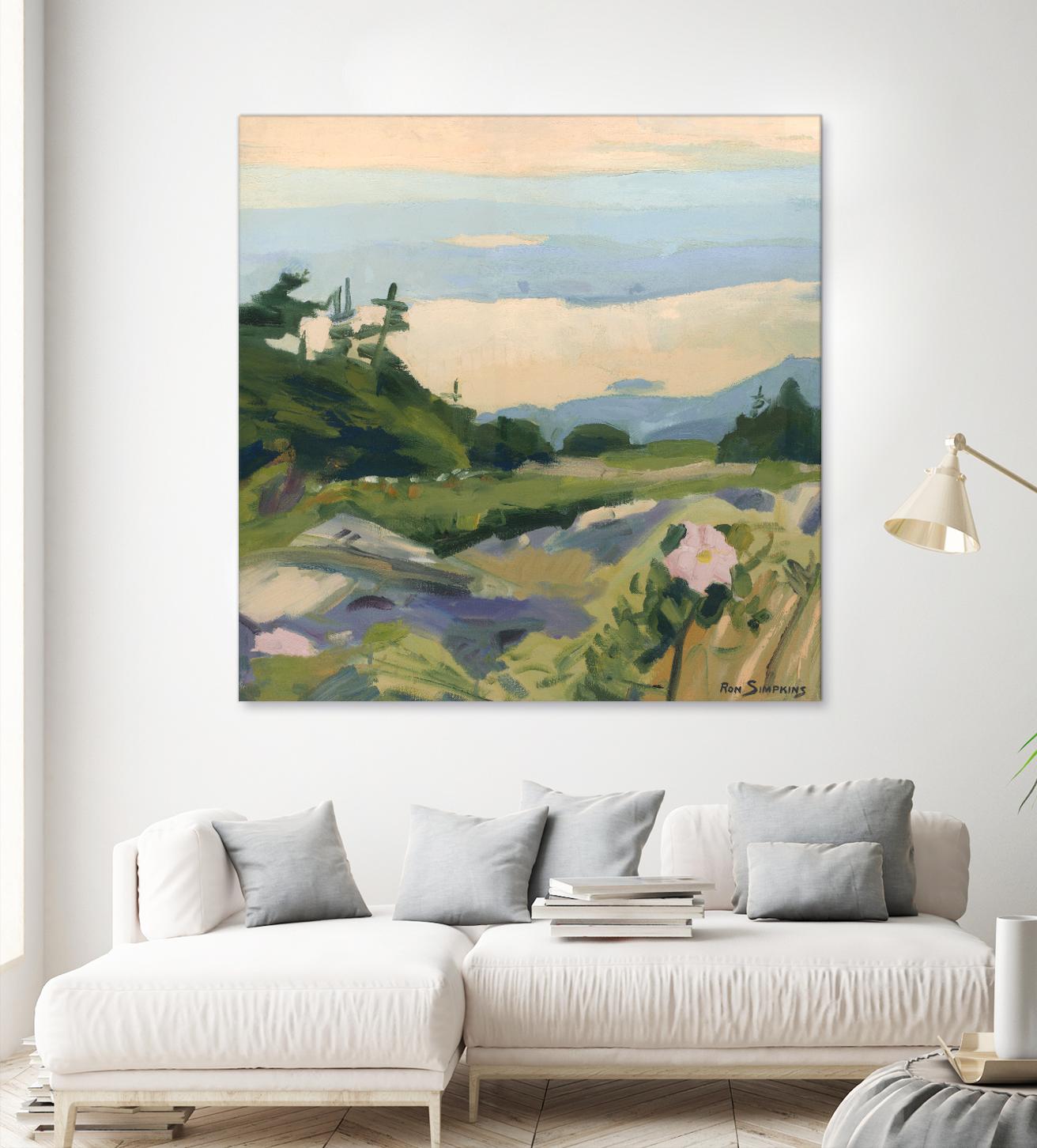 Top of the World by Ron Simpkins on GIANT ART - grey landscape