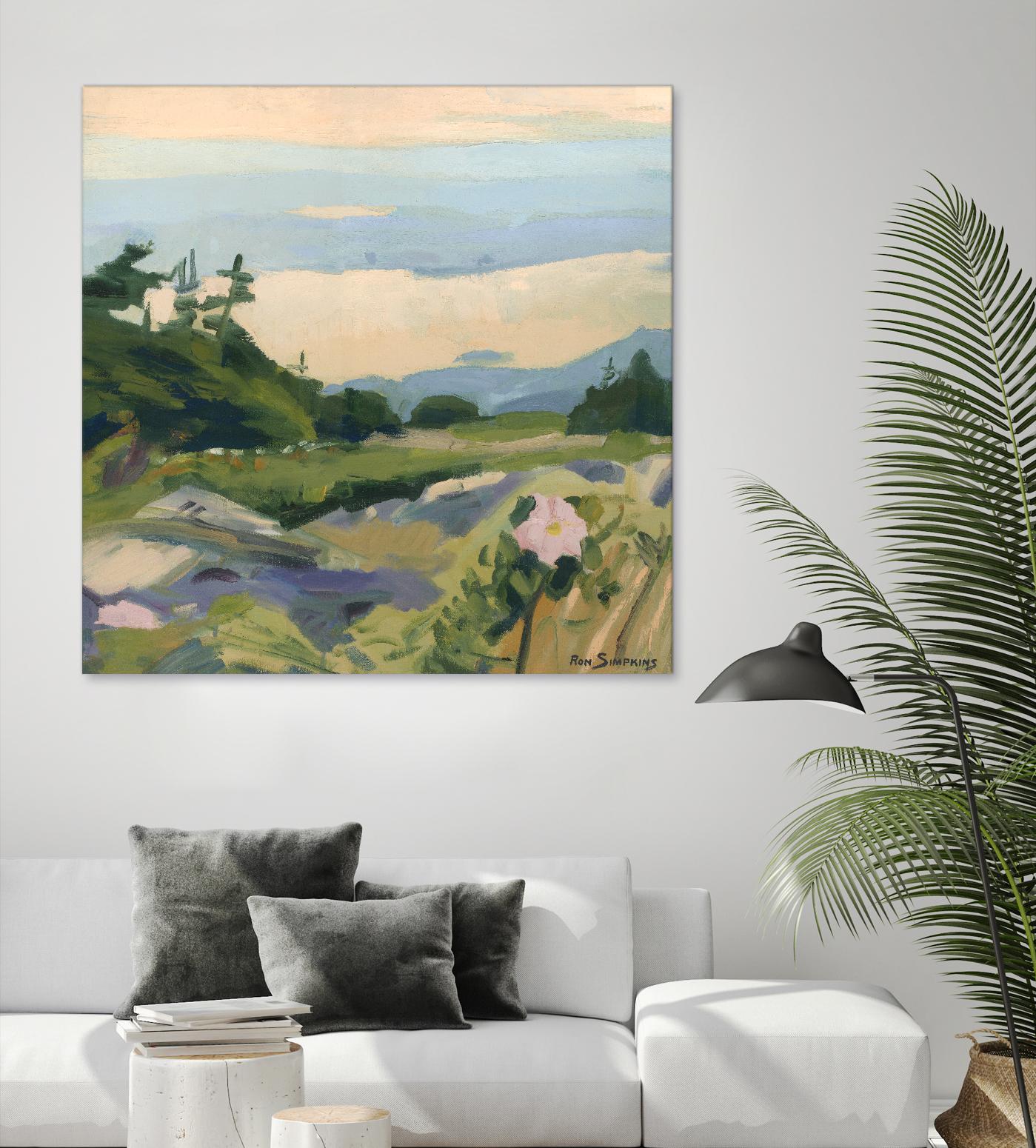 Top of the World by Ron Simpkins on GIANT ART - grey landscape