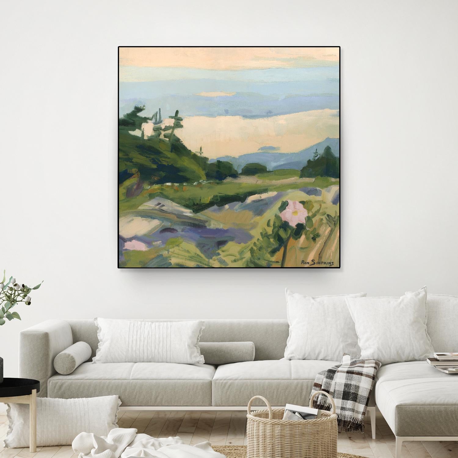 Top of the World by Ron Simpkins on GIANT ART - grey landscape