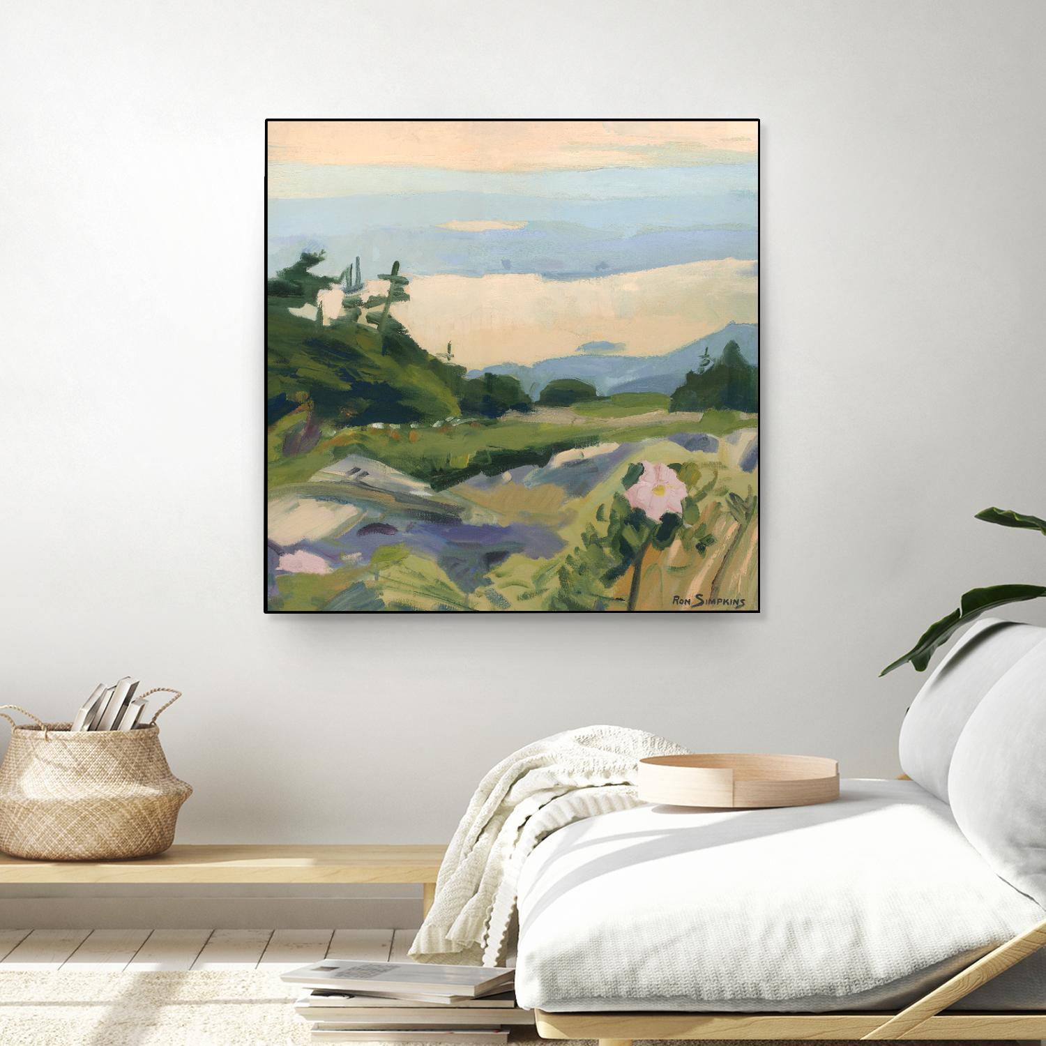 Top of the World by Ron Simpkins on GIANT ART - grey landscape