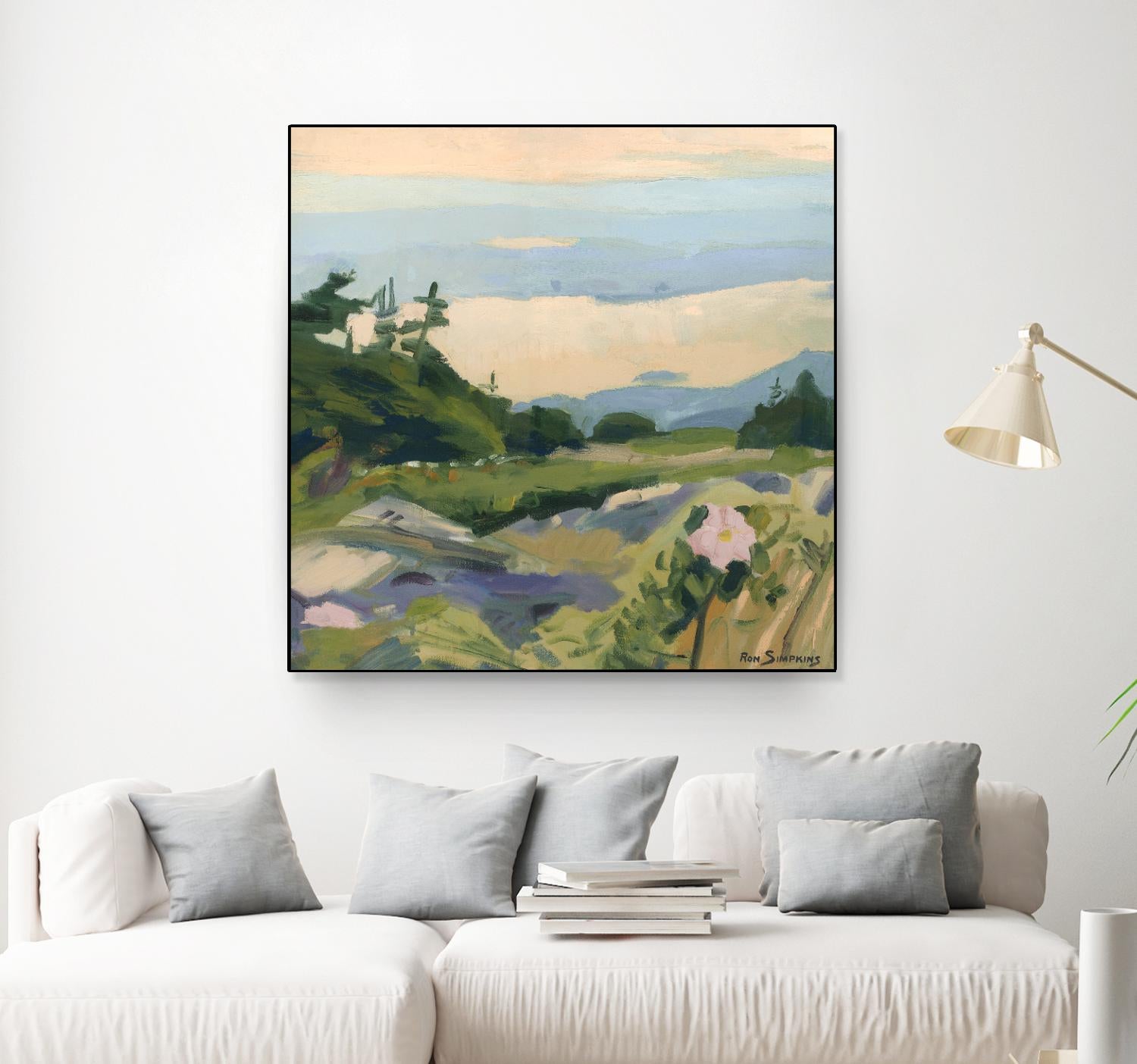 Top of the World by Ron Simpkins on GIANT ART - grey landscape