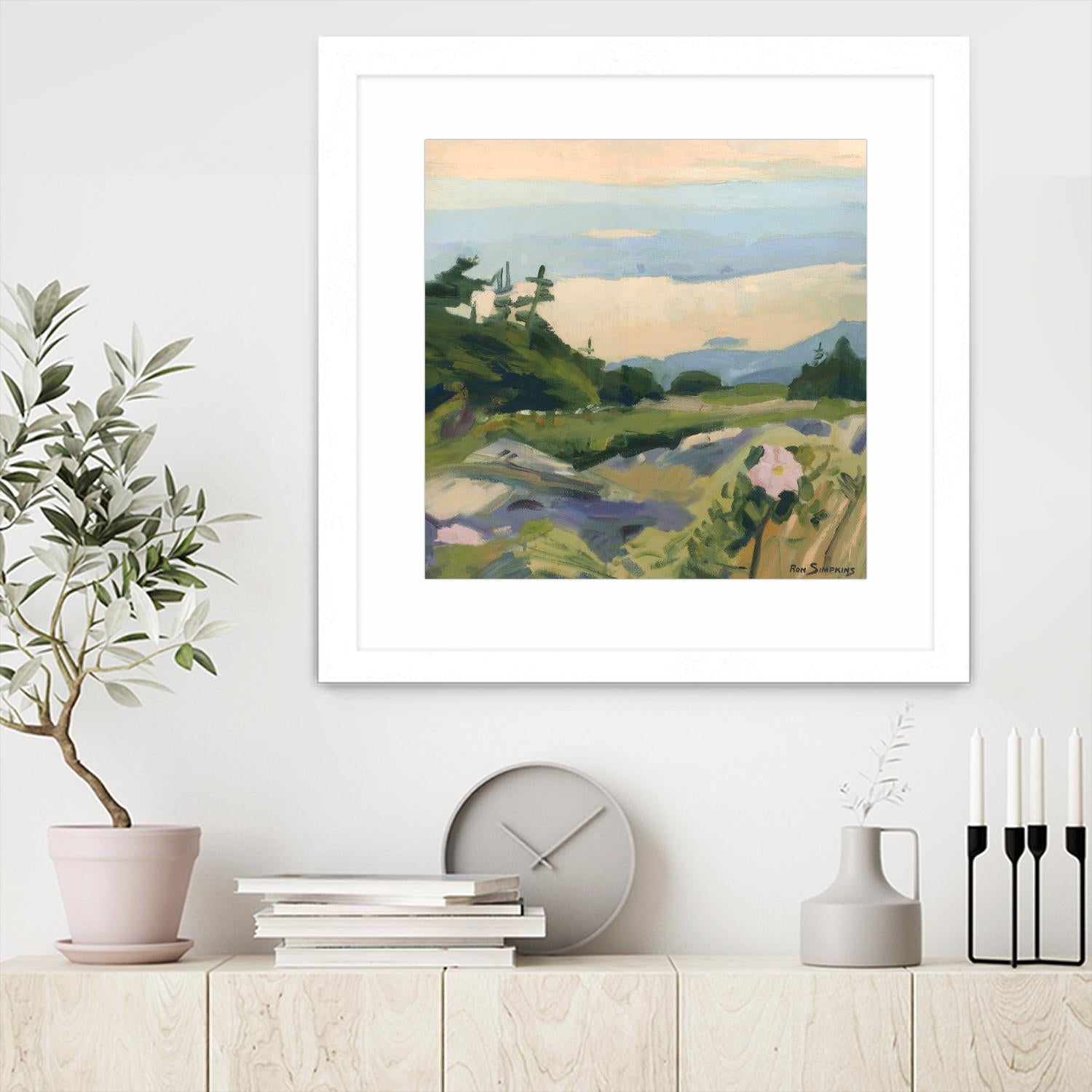 Top of the World by Ron Simpkins on GIANT ART - grey landscape