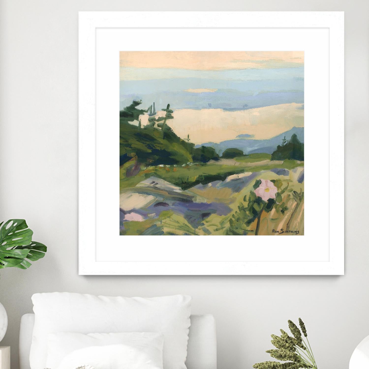 Top of the World by Ron Simpkins on GIANT ART - grey landscape