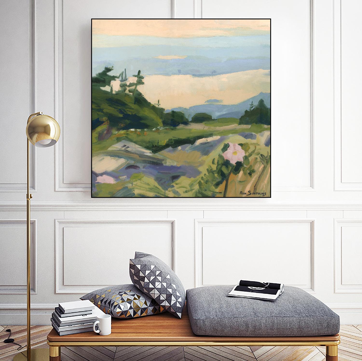 Top of the World by Ron Simpkins on GIANT ART - grey landscape