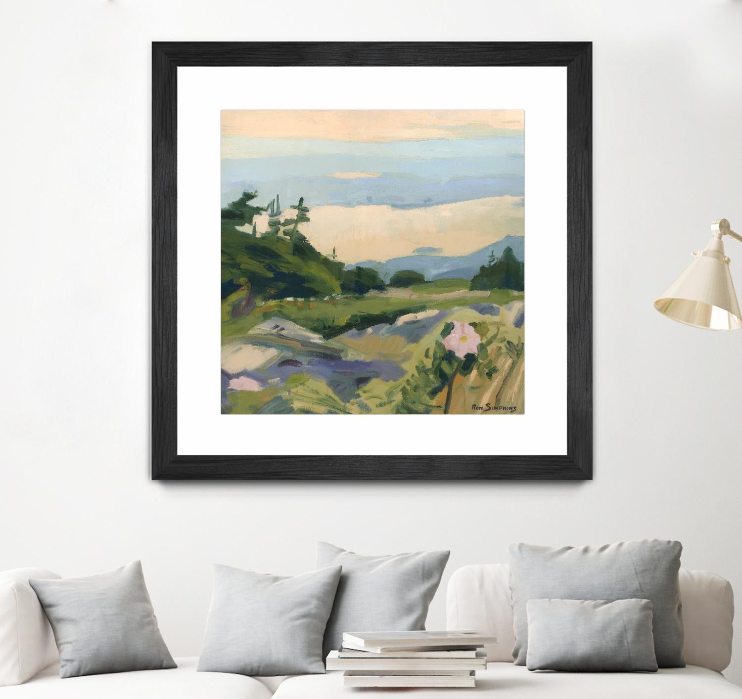 Top of the World by Ron Simpkins on GIANT ART - grey landscape