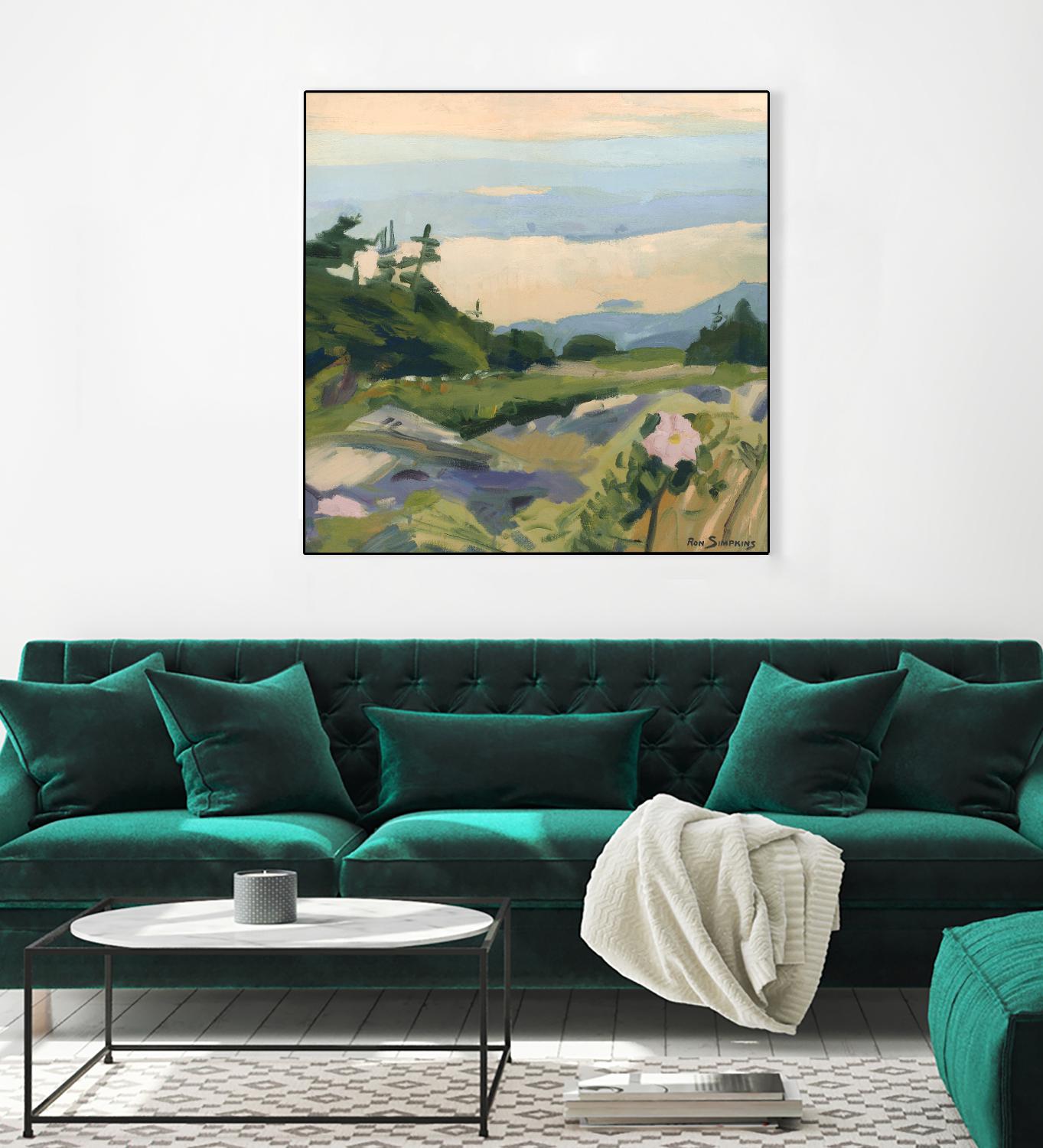 Top of the World by Ron Simpkins on GIANT ART - grey landscape