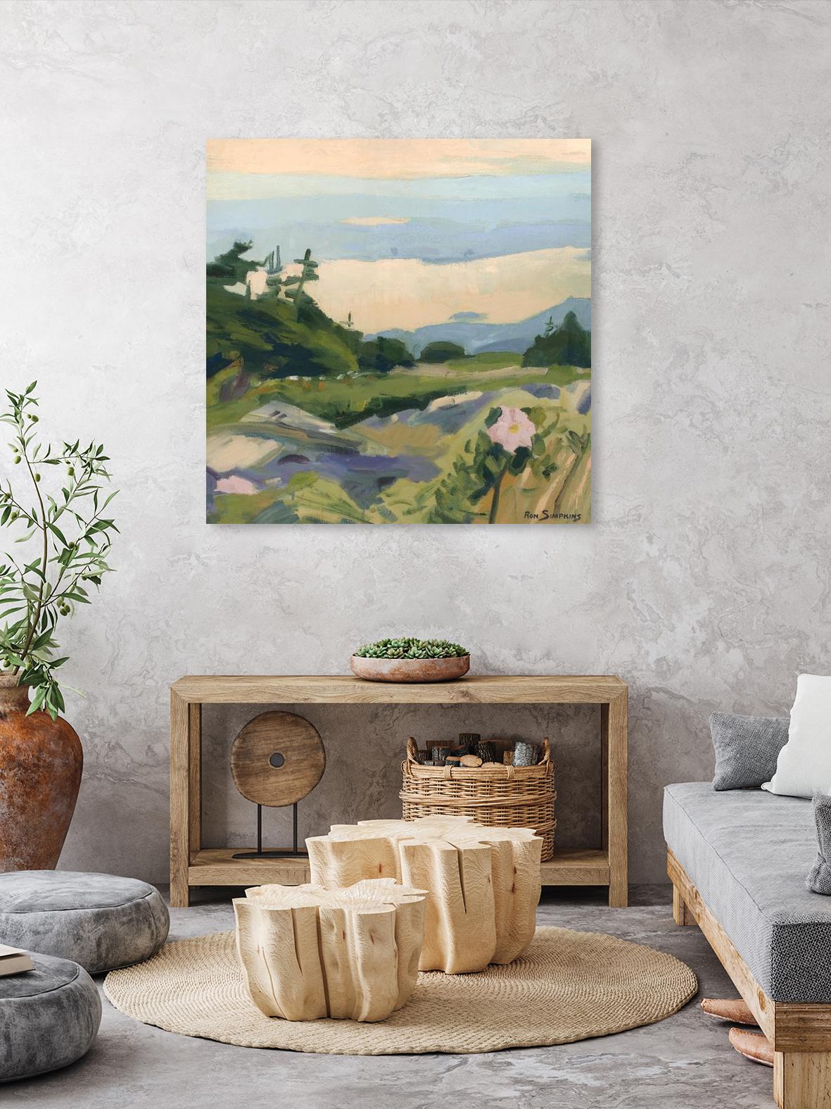 Top of the World by Ron Simpkins on GIANT ART - green landscape canadien