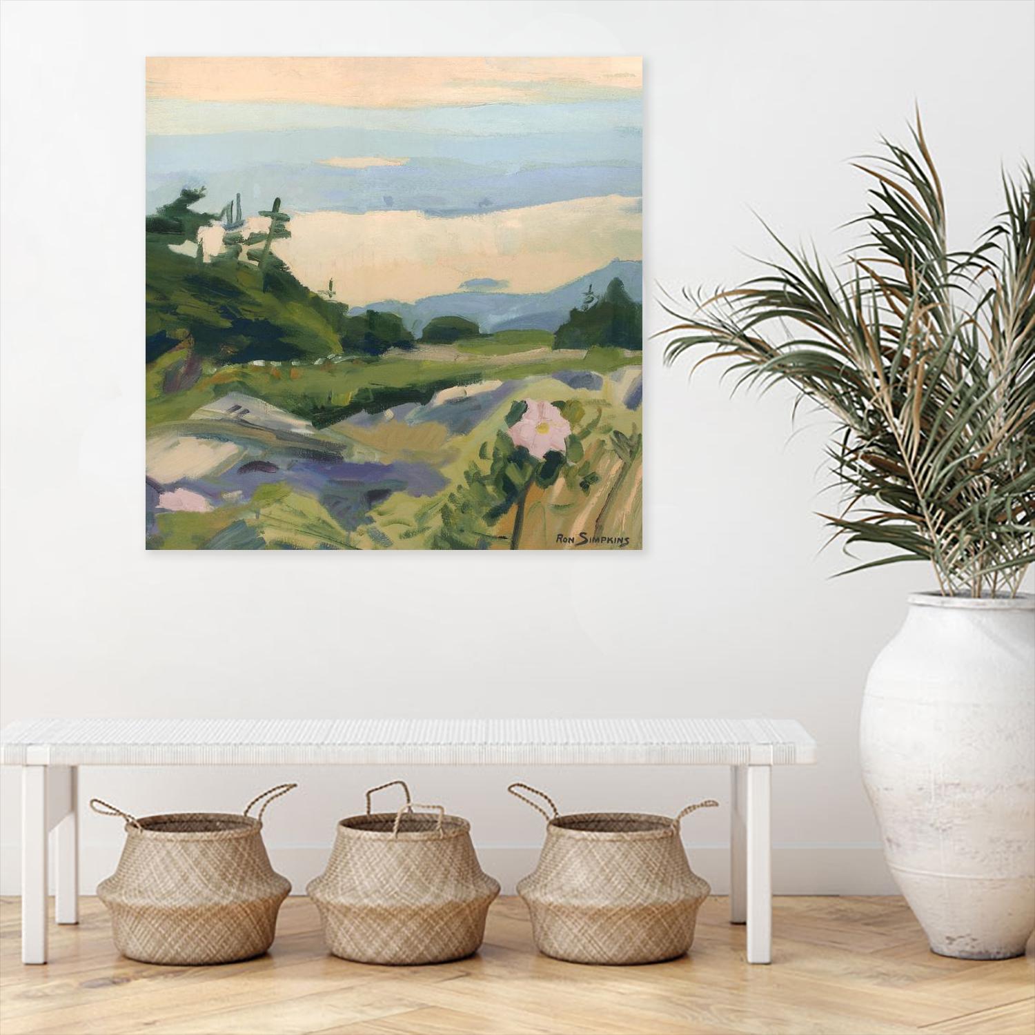 Top of the World by Ron Simpkins on GIANT ART - green landscape canadien