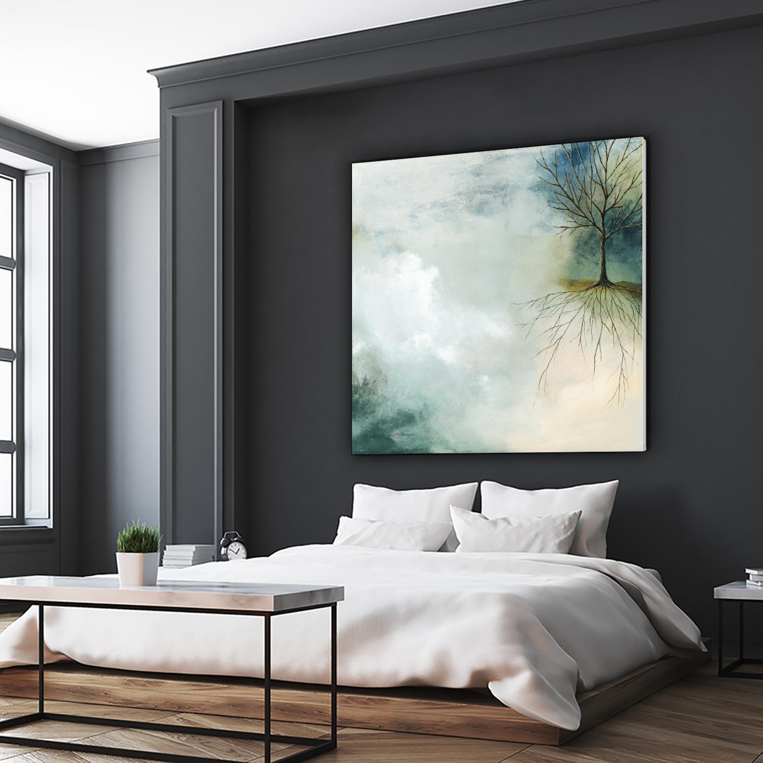 Sur terre comme au ciel by Roland Benoît on GIANT ART - grey trees