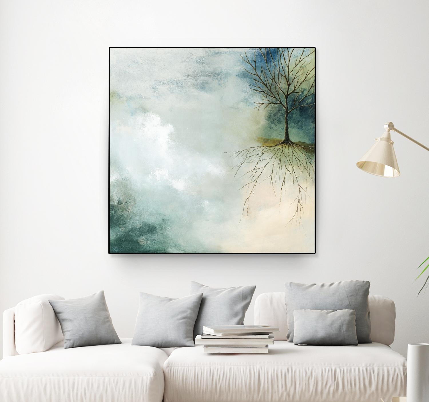 Sur terre comme au ciel by Roland Benoît on GIANT ART - grey trees