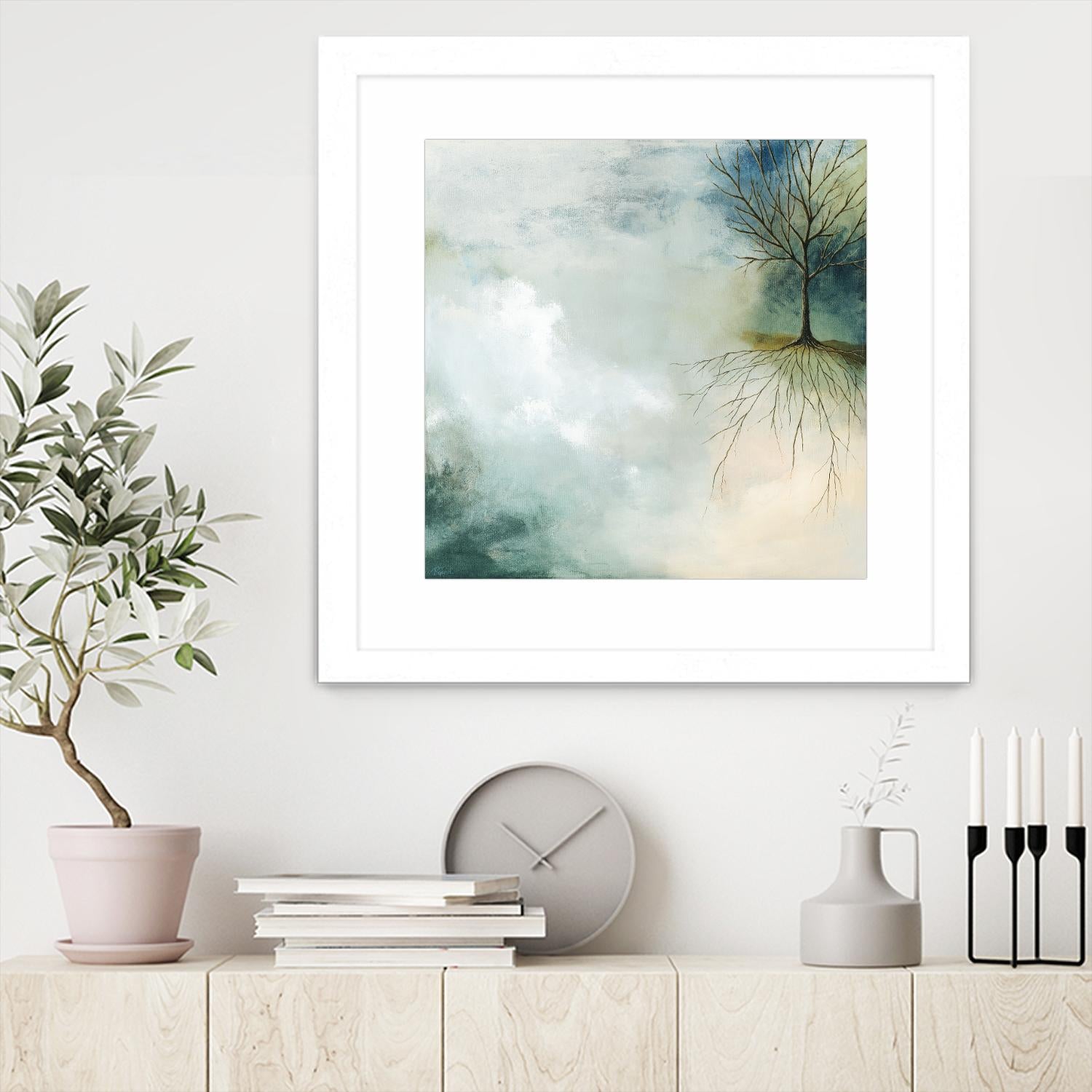 Sur terre comme au ciel by Roland Benoît on GIANT ART - grey trees