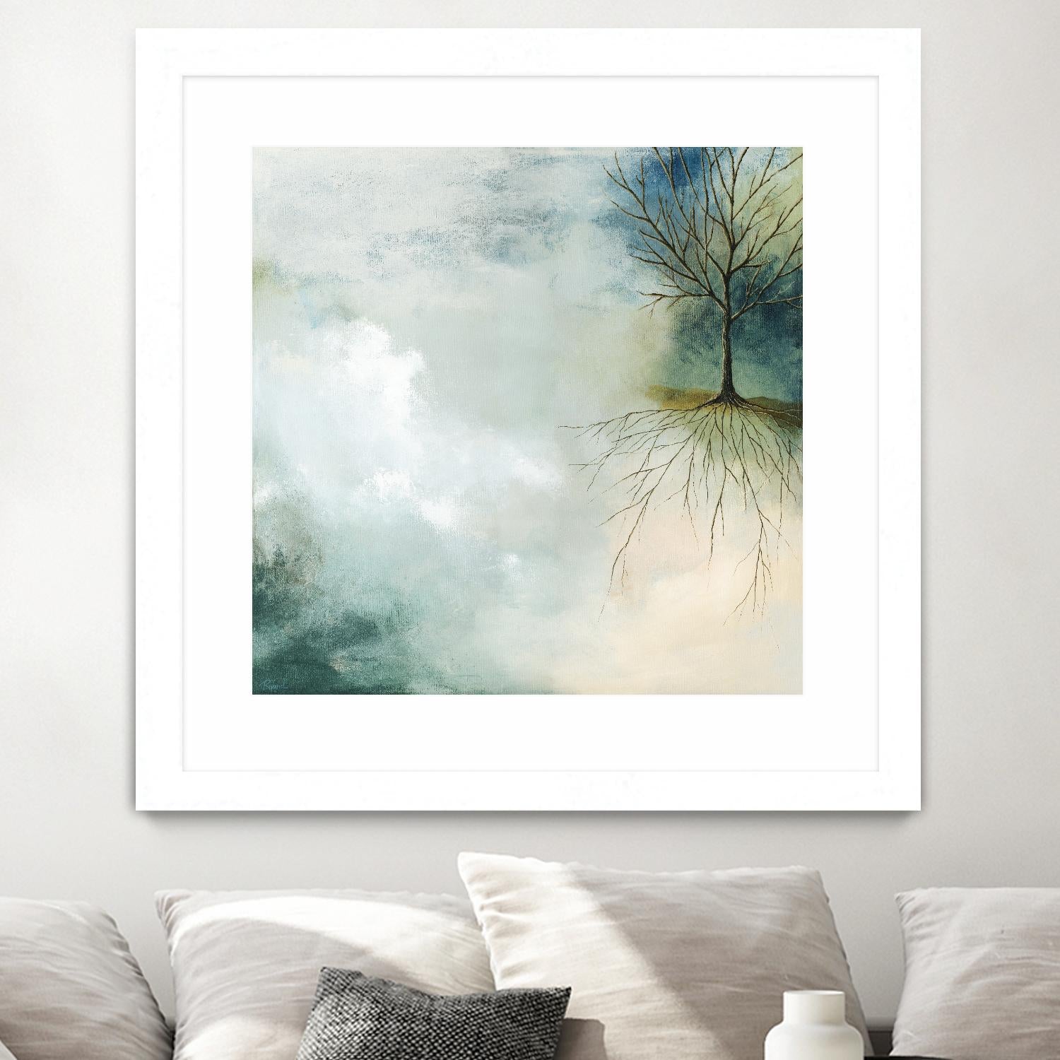 Sur terre comme au ciel by Roland Benoît on GIANT ART - grey trees