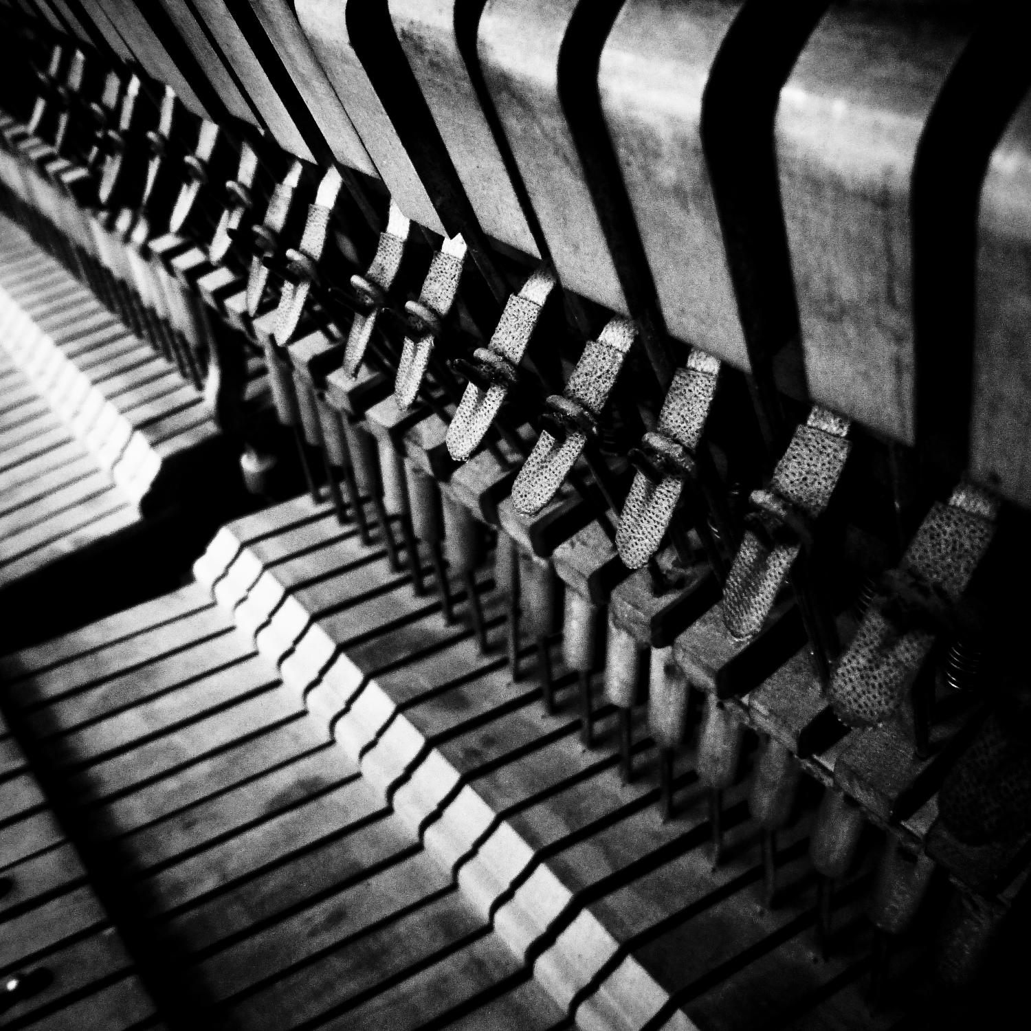 Piano XII by Jean-François Dupuis on GIANT ART - white black & white piano