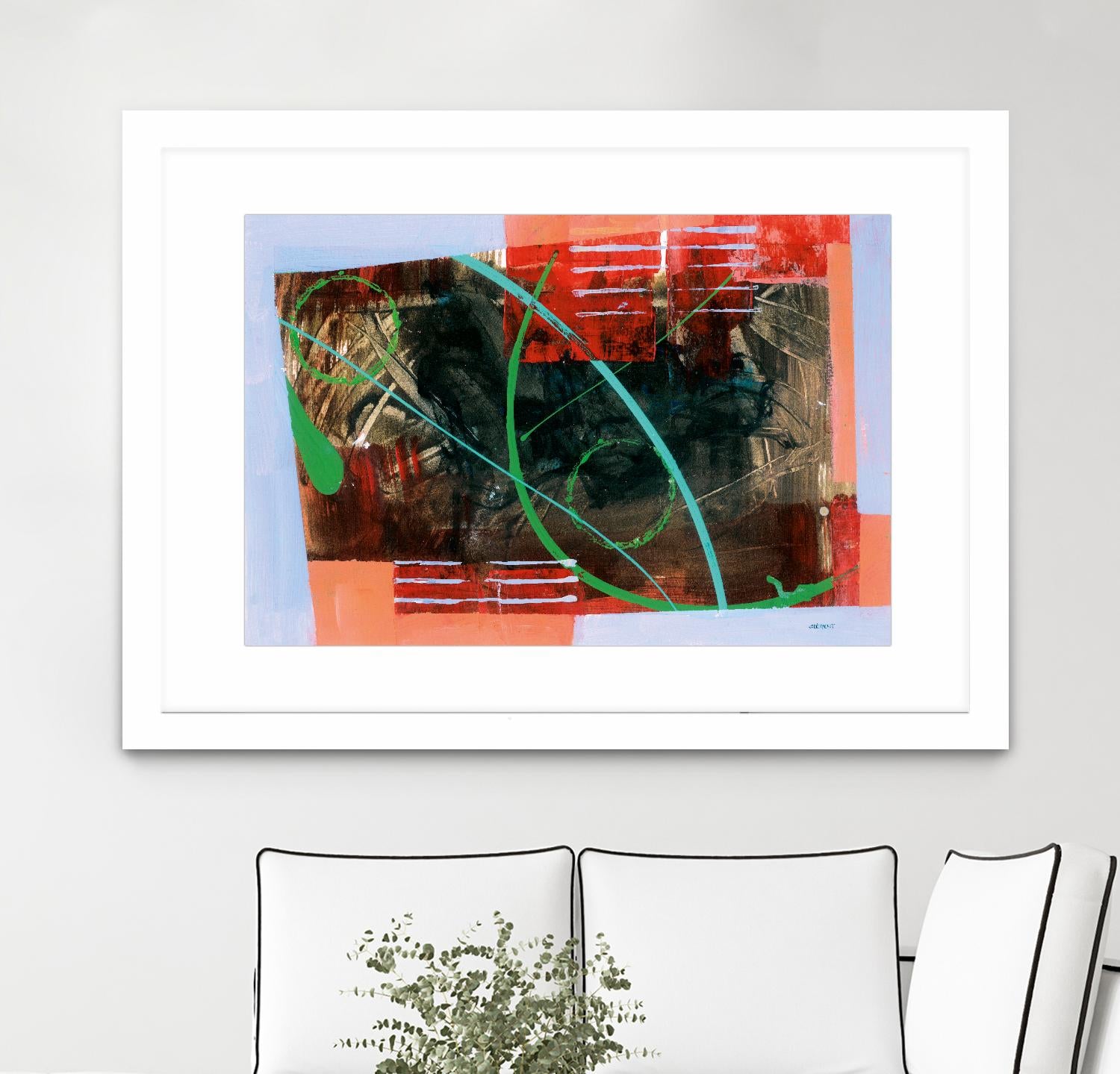 Réjouissance by Jacques Clement on GIANT ART - red abstract
