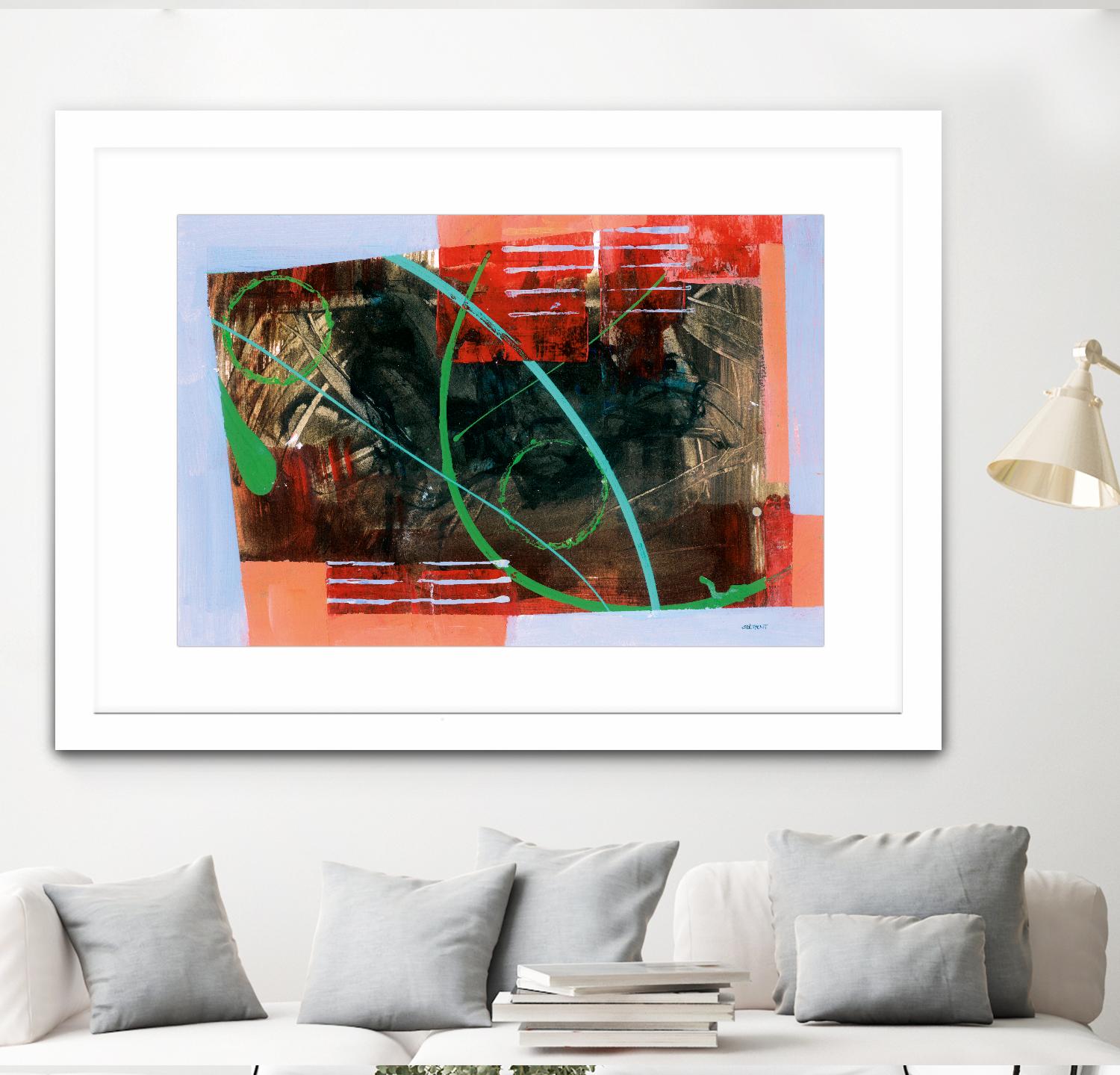 Réjouissance by Jacques Clement on GIANT ART - red abstract