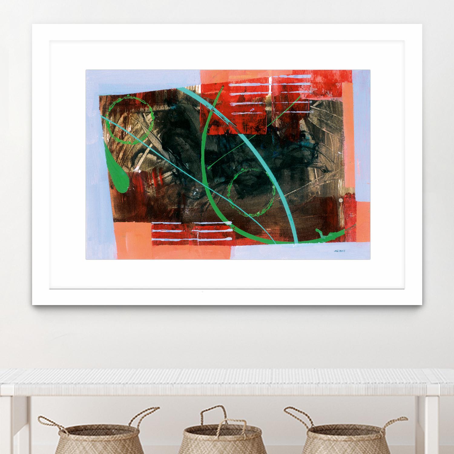 Réjouissance by Jacques Clement on GIANT ART - red abstract