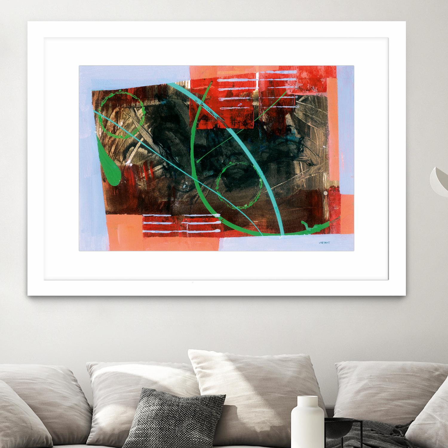 Réjouissance by Jacques Clement on GIANT ART - red abstract