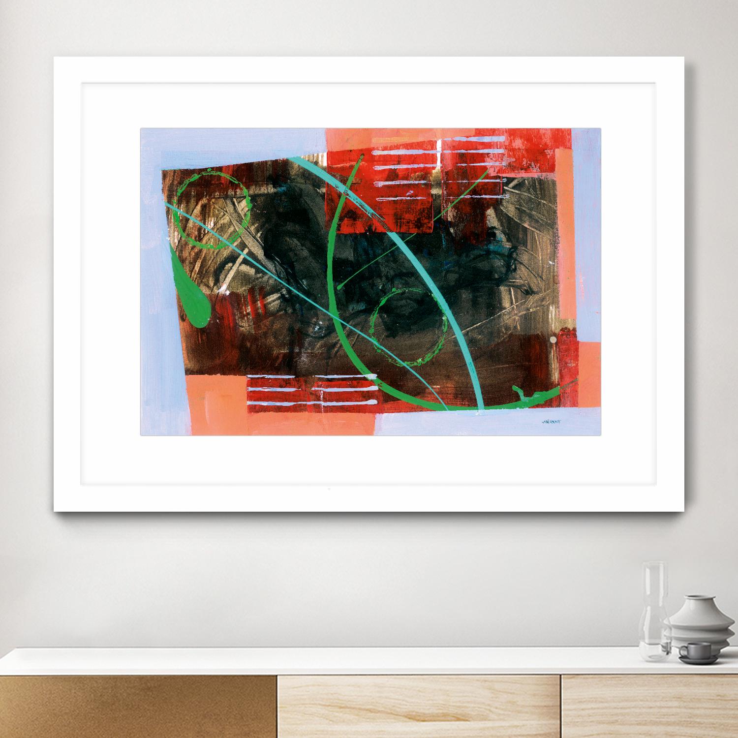 Réjouissance by Jacques Clement on GIANT ART - red abstract