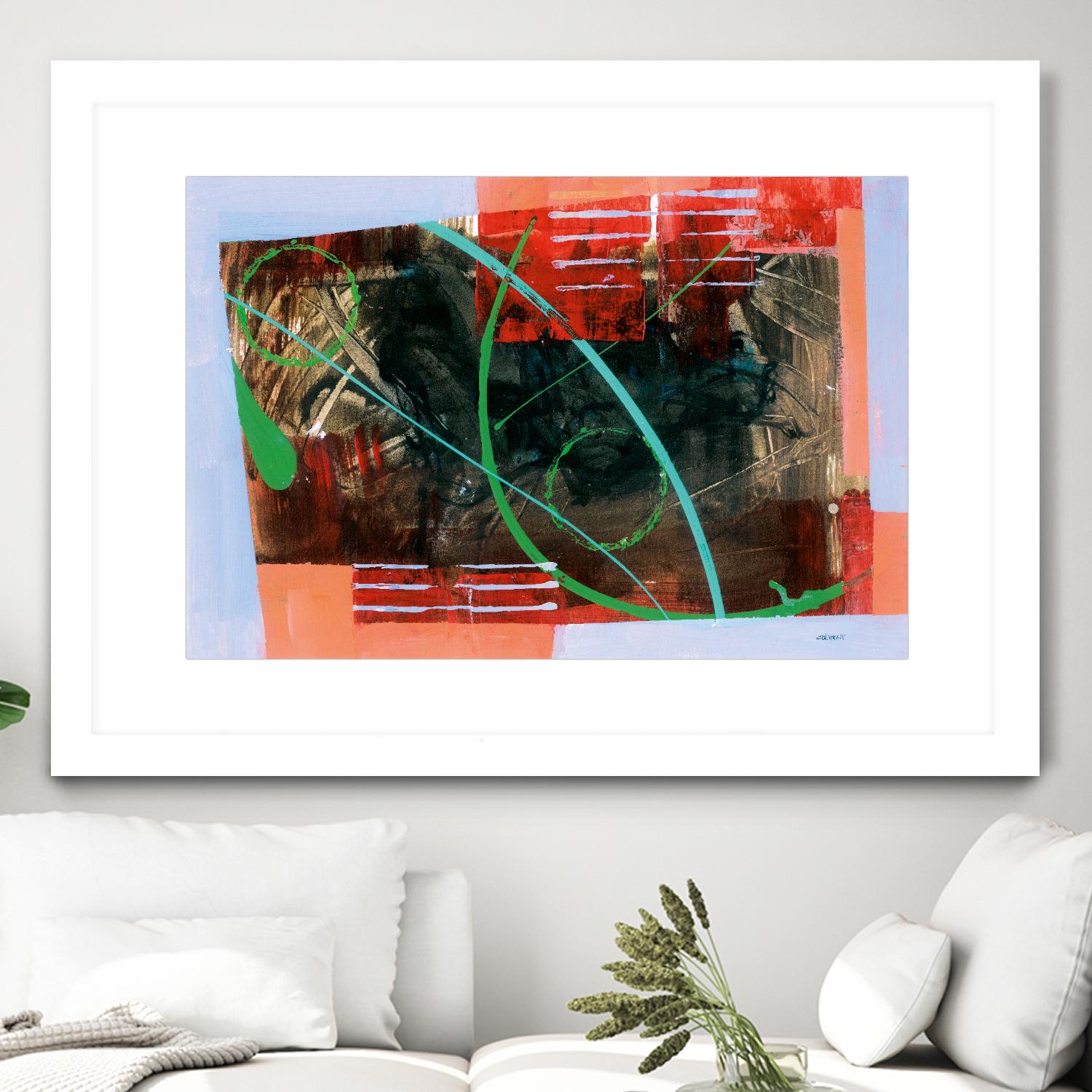 Réjouissance by Jacques Clement on GIANT ART - red abstract