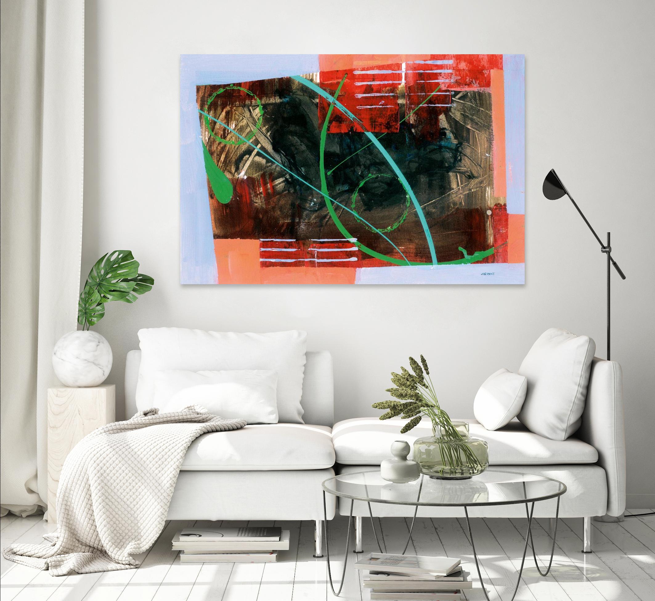 Réjouissance by Jacques Clement on GIANT ART - red abstract