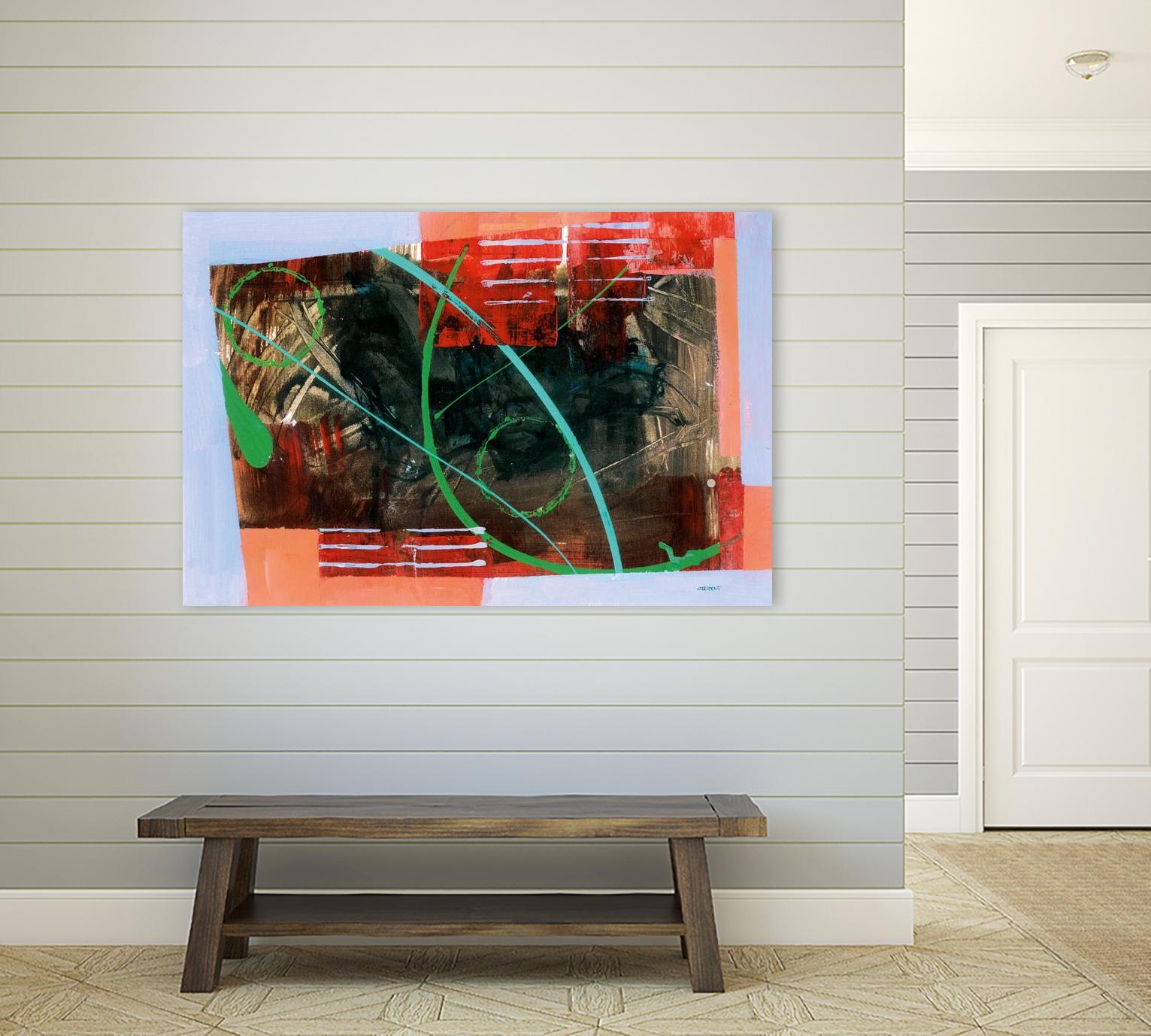 Réjouissance by Jacques Clement on GIANT ART - red abstract